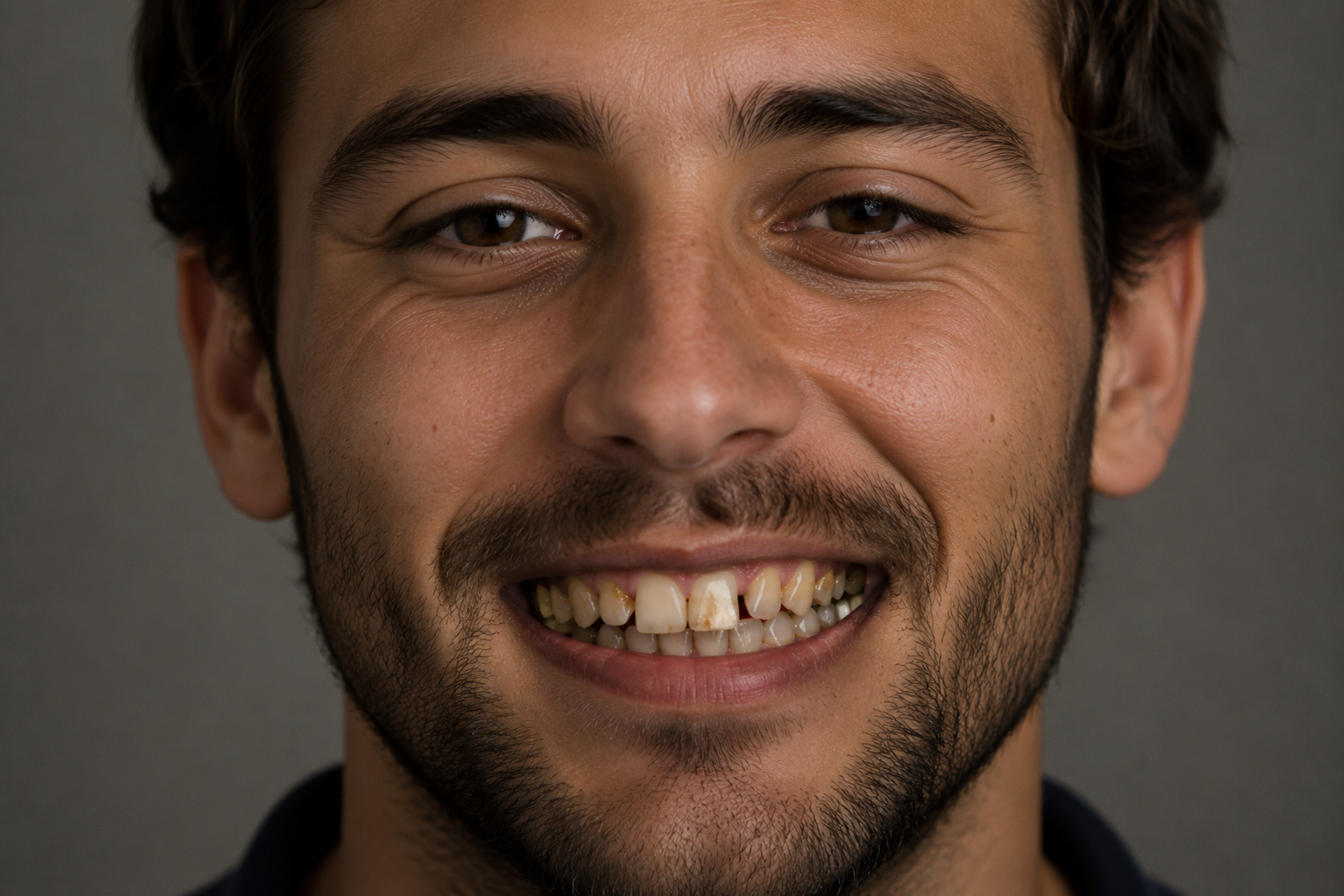 Sourire avant traitement Invisalign